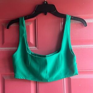 princess polly green crop top